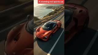 A stunning red sports car #ai #stunning #red#sport  #car