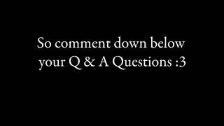 Q & A announcement