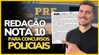 COMO ESTUDAR REDAÇÃO PARA CONCURSOS POLICIAIS