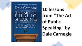 The Art of Public Speaking by Dale Carnegie | Book Review