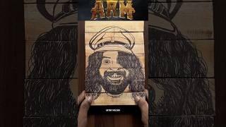 ARM wood artwork #tovinothomas #woodart #trending #shortsfeed