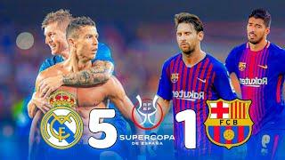 From memory ~ Summary of the Real Madrid 5-1 Barcelona match | Spanish Super Cup [2017]  1080p50