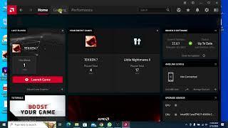 how to add game to AMD radeon software