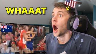 American reacts to AFL - DIRTY Hits and Bumps