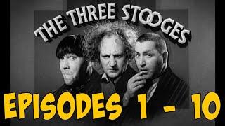 The THREE STOOGES full Episodes 1-10 ALL CURLY! FIRST 10 EPISODES!!