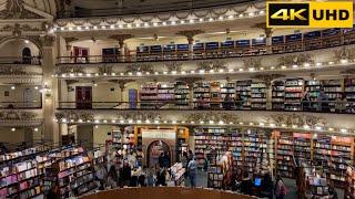 Librería El Ateneo Grand Splendid - Buenos Aires - Argentina - walking tour [4K UHD] 2022