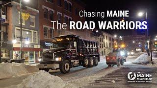 How road warriors clear snow after a Maine snowstorm