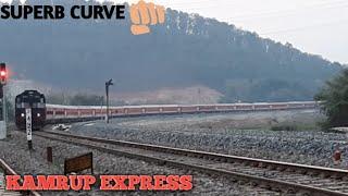 Full Speed 15959 Kamrup Express takes a Beautiful Curve