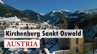 Kirchenburg (Church-Castle) Sankt Oswald - 4K Snow Capped Mountains - Eisenerz Steiermark Austria