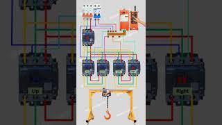 lift- Crane power and control circuit diagram | Crane wiring|  @Electricalgenius