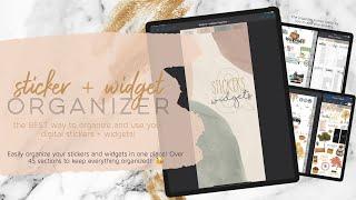 How to organize digital stickers and widgets | Digital sticker and widget organizer