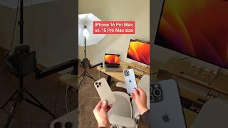 iPhone 16 Pro Max vs. iPhone 15 Pro Max size