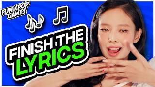 FINISH THE LYRICS KPOP| KPOP QUIZ - FUN KPOP GAMES 2024