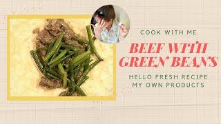 REAL TIME cooking with me (with music) | Beef with green beans