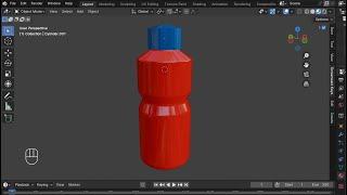 Tutorial basic 3D blender pemula | membuat botol plastik