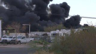 Southern Arizona firefighters battle series of brush, structure fires across town