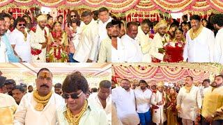 #Gold Man’s Entries At Gabbar Singh Sai Baba Anna Daughter Marriage || Telangana Gold Man’s