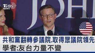 共和黨翻轉參議院.取得眾議院領先 學者:友台力量不變｜TVBS新聞