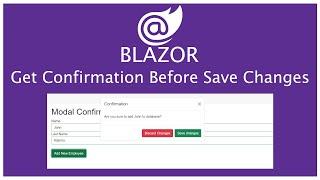 Blazor:How to Use Bootstrap Confirmaton modal