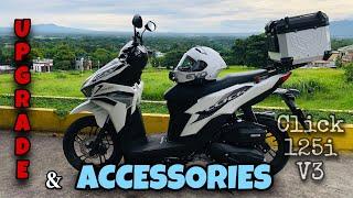 ITO ANG BASIC UPGRADE AT ACCESSORIES PARA PUMOGI ANG INYONG CLICK 125i v3