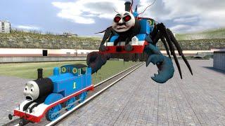 Building a Thomas Train Chased By New Cursed Thomas vs Zoochosis in Garry's Mod