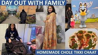 Holiday Special Family Outing - Vaccination Day, Primark Haul, New Sarees & Chole Tikki Chaat