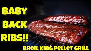 Baby Back Ribs On The Broil King Regal 500 Pellet Grill