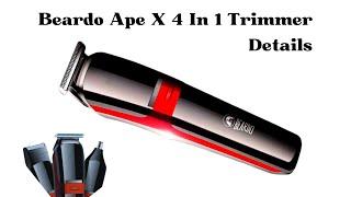 Beardo APE X 3 In 1 Trimmer Details | beardo ape x | beardo ape x trimmer