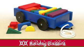 How to make a classic pull-cart full of building blocks