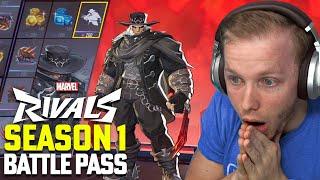 EVERYTHING In The SEASON 1 BATTLE PASS!! (Marvel Rivals Season 1 Battle Pass Walkthrough)