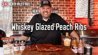 Whiskey Glazed Peach Ribs on the Outlaw Patio Smoker | Heath Riles BBQ