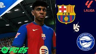 FC 25 - Barcelona Vs. Alaves  - LA LIGA  24/25 Full Match | PS5™ [4K60]