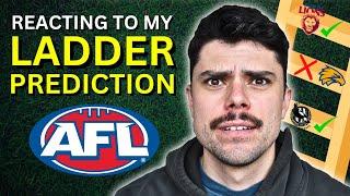 REACTING to my 2024 AFL Ladder Predictions