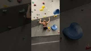 Powerful white on one of my favorite wall sections ‍️ #climbing #bouldering #fypシ゚