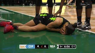 🫢 FLAGRANT, Chennedy Carter WHACKS Skylar Diggins In The FACE | WNBA Chicago Sky vs Seattle Storm