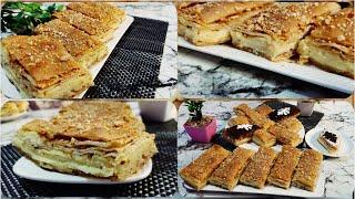 mille-feuille croustillant avec la crème trés facile et délicieux//ميلفاي مورق بالكريمة مقرمش ولديد