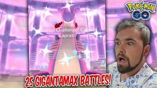 25 Shiny Gigantamax Lapras Battles & THIS is what I got... (Pokémon GO)