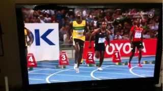 Usain Bolt Fehlstart 100m Leichtathletik WM Daegu 2011 HD