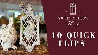 10 Quick Flips #diy #thrifflip #homedecor