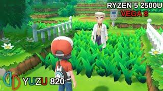 Yuzu EA 820 - 3 Games Tested (Pokémon, Paper mario...) - Ryzen 5 2500 Vega 8