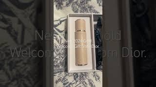 New 2024 Gold Welcome Gift from Dior! #foryou #beauty #makeup #dior #skincare #boots Watch full now.