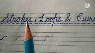 Learn Basic Strokes, Curves and Loops | for kindergarten | Cursive Writing Patterns for beginners