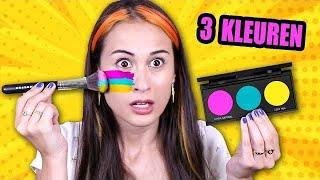 3 KLEUREN MAKE-UP CHALLENGE! || MeisjeDjamila