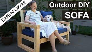 How-to Build an Outdoor Sofa Using Framing Lumber (With Building Plans!)