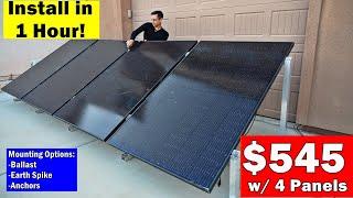 IntegraRack: $545 Ground Mount Solar Array Assembled in Less Than an Hour!