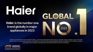 Haier is the number one brand globally in major appliances in 2023