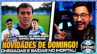  REFORÇOS AVANÇANDO no GRÊMIO! SAÍDAS CONFIRMADAS! E INDICAÇÕES DE GUSTAVO QUINTEROS NO IMORTAL!