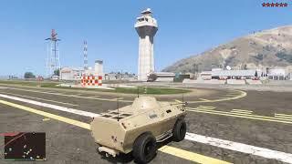 GTA 5 - Fort Zancudo Military Base Rampage / Dogfight + Ten Star Escape