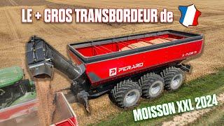  Le + GROS TRANSBORDEUR (71m3) de  conduit par CÉCILE et son 8R + X9 +S785 : MOISSON 2024 XXL 