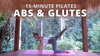 ABS AND GLUTES PILATES WORKOUT | 15 minute Core & Booty focus.. Ashley Freeman